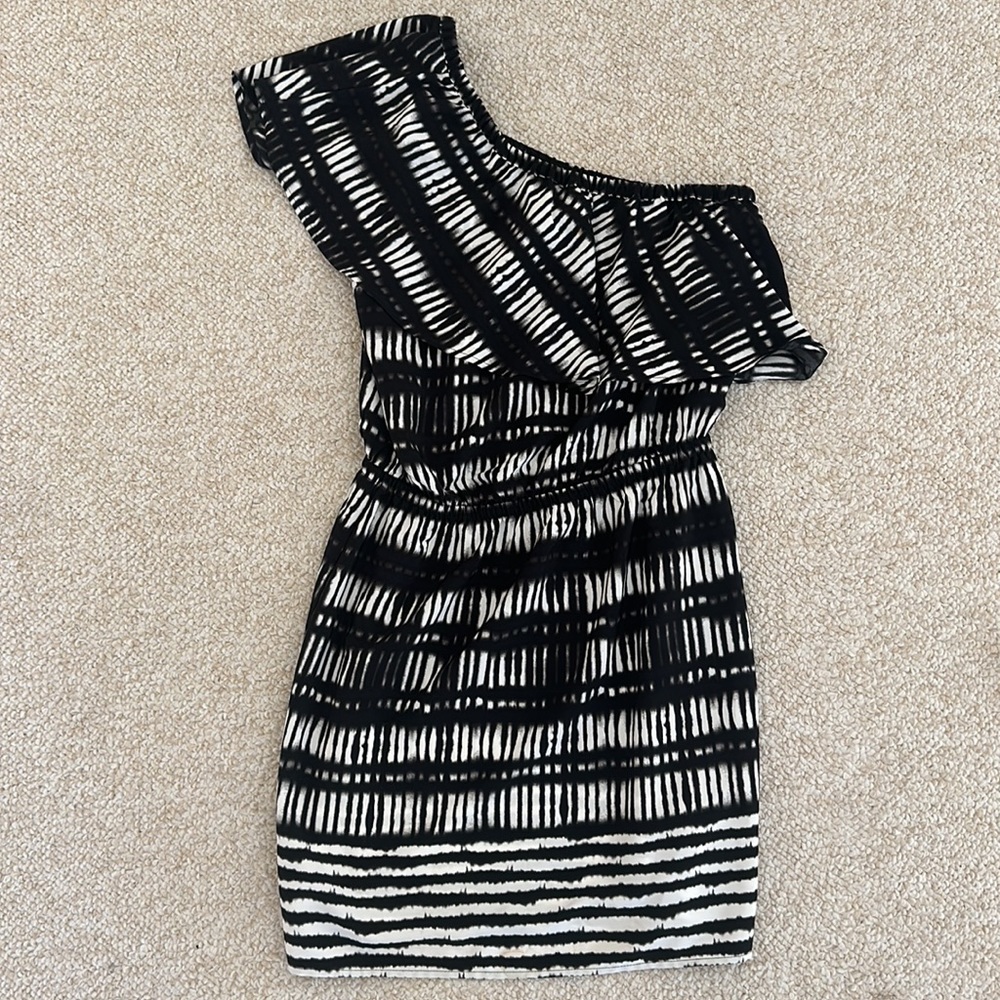 Express One Shoulder Ruffle Sress - Picture 8 of 8